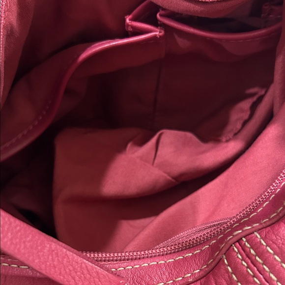 Franco Sarto Pink Hobo Bag Silver Hardware Hang Tag Secret Pockets Medium sized - Picture 12 of 14